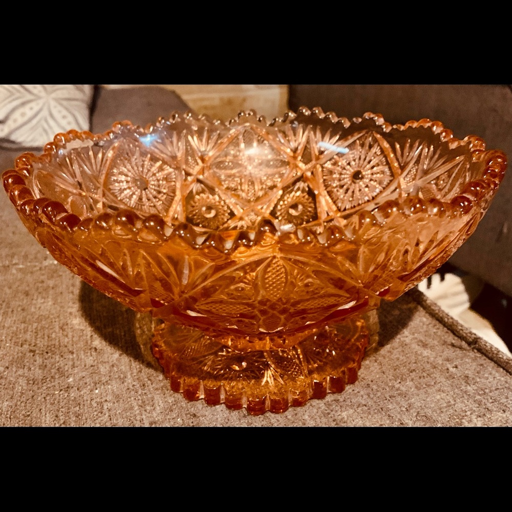 Pressed Imperial Rose Marie Colored 1920’s Bowl